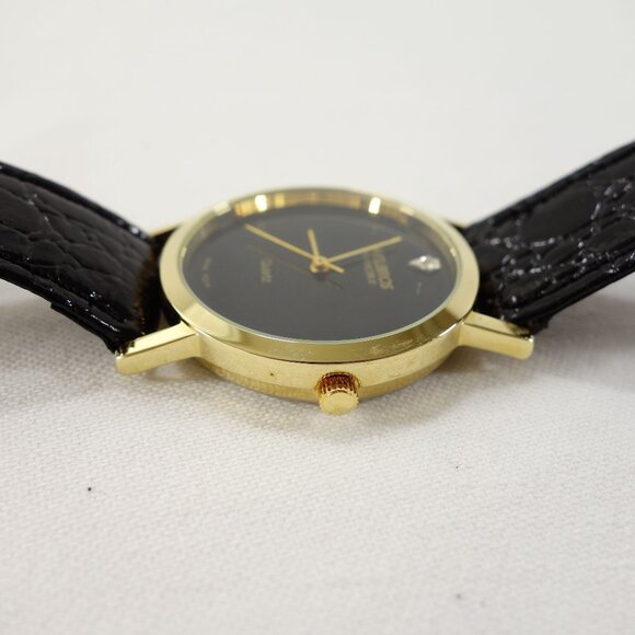 Vintage 80s Helbros Invincible Diamond Quartz Mens Watch New Battery - Picture 8 of 8